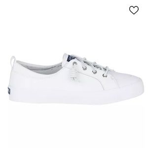 Sperry Crest Vibe Leather Sneakers White 9.5